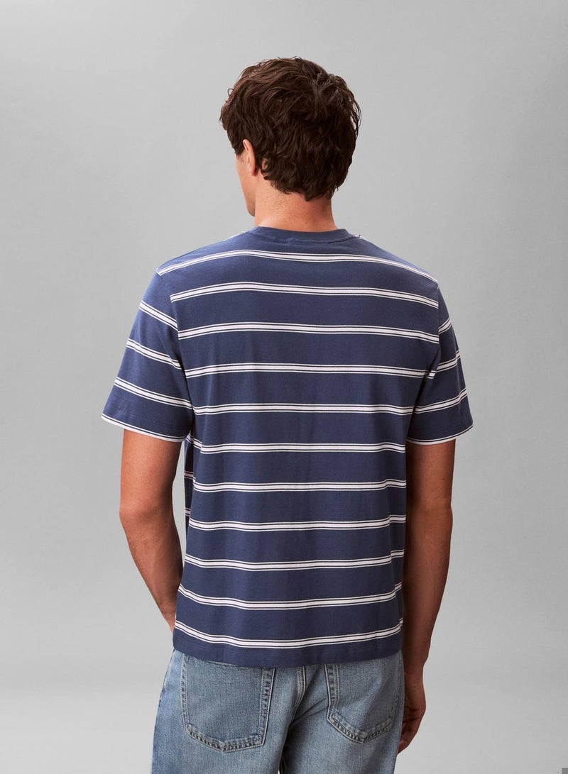 Calvin Klein Jeans Stripe Monogram T-Shirt - Image 3