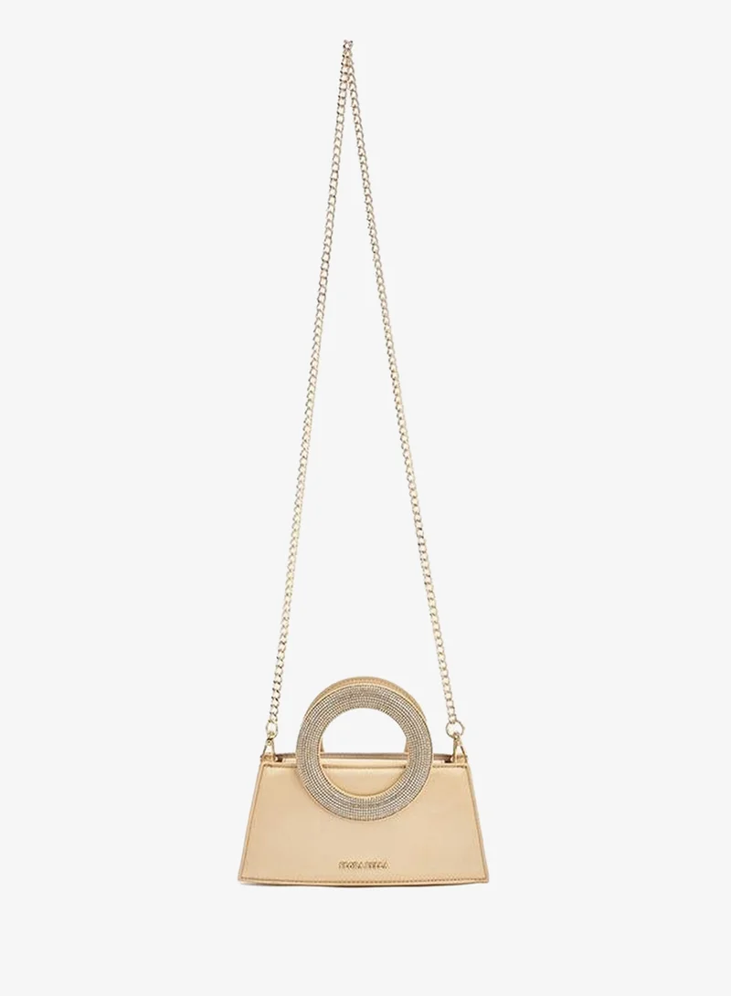 Flora Bella By Shoexpress FLORA BELLA DIAMANTE  HANDLE BAG WITH DETACHABLE SHOULDER CHAIN STRAP Ramadan Collection