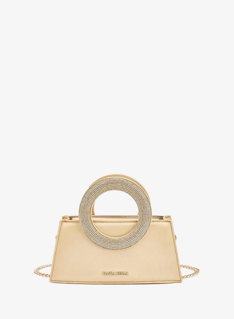 Flora Bella By Shoexpress FLORA BELLA DIAMANTE  HANDLE BAG WITH DETACHABLE SHOULDER CHAIN STRAP Ramadan Collection