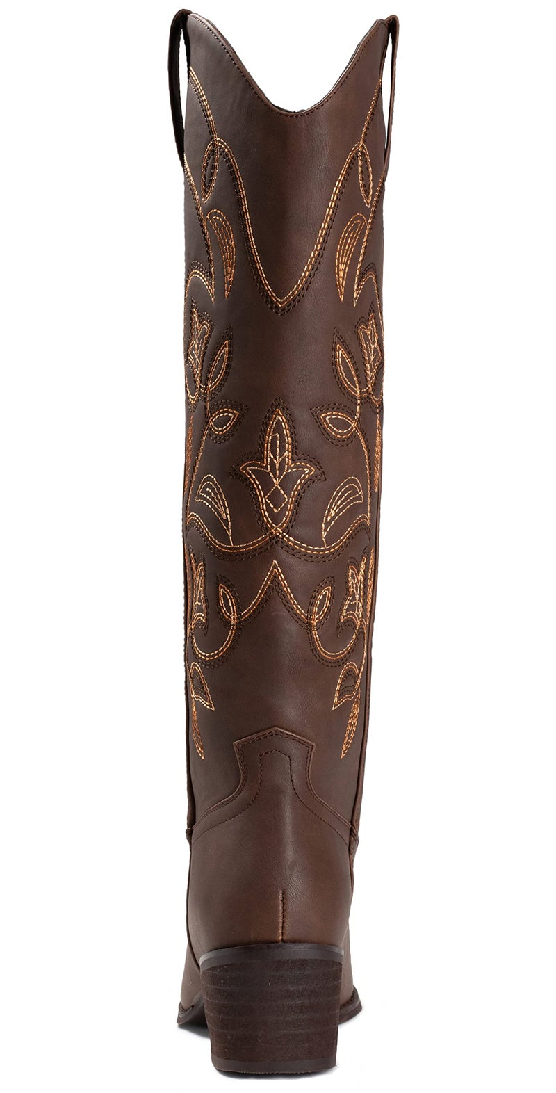IUV Cowboy Boots For Women Pointy Toe Women's Western Cowgirl Knee High Boots - Image 4