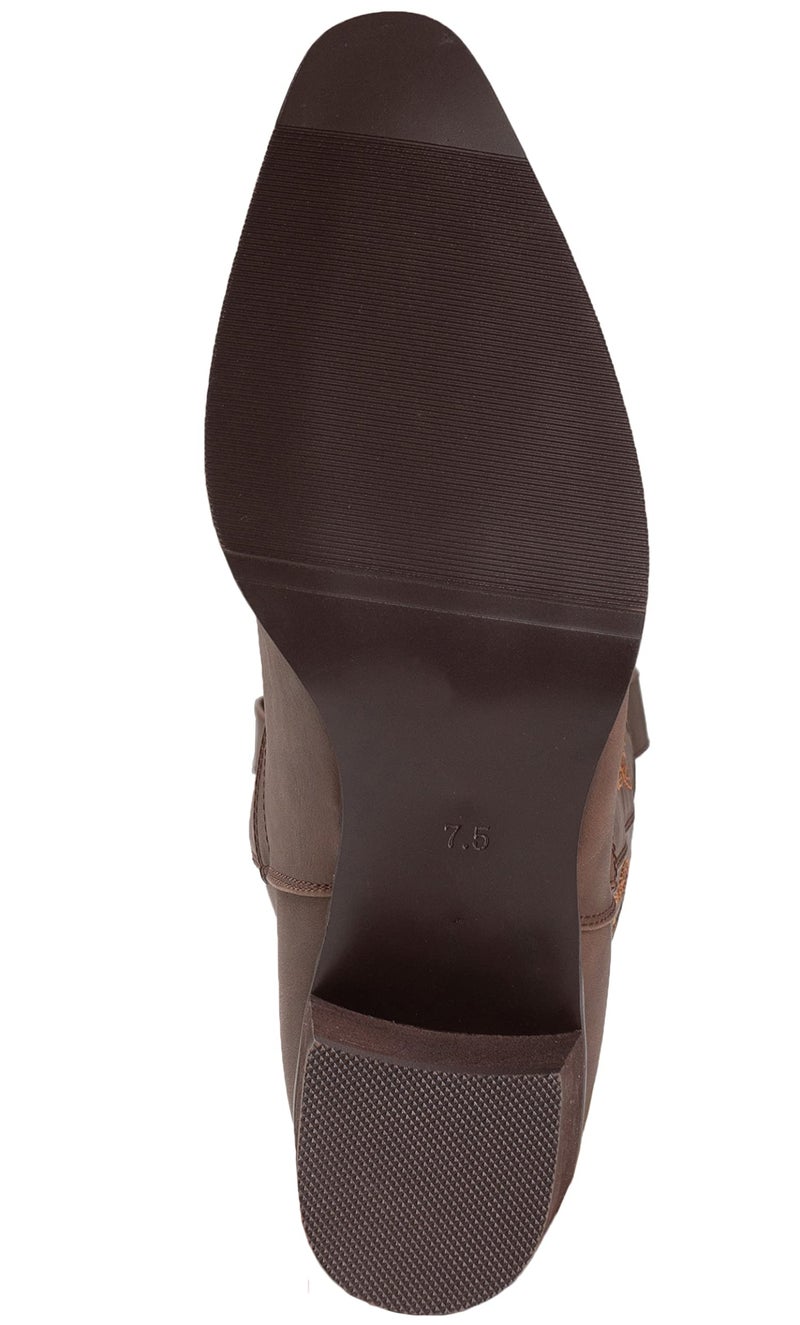 IUV Cowboy Boots For Women Pointy Toe Women's Western Cowgirl Knee High Boots - Image 5