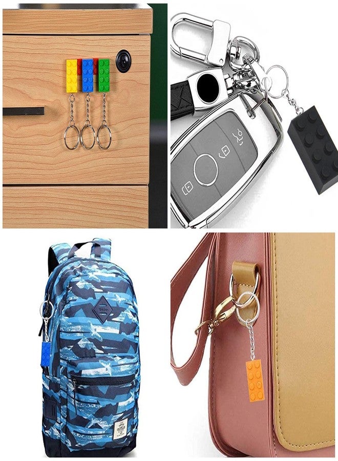 Mivofun 12 Pcs Building Block Keychain, 12 Colors Brick Keyrings for Birthday, Party Bag Fillings, Rewards, Party Supplies, Pendant, Decoration Gifts - Image 5