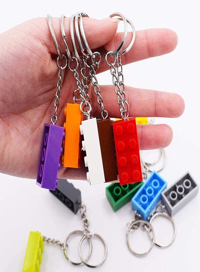 Mivofun 12 Pcs Building Block Keychain, 12 Colors Brick Keyrings for Birthday, Party Bag Fillings, Rewards, Party Supplies, Pendant, Decoration Gifts - Image 4