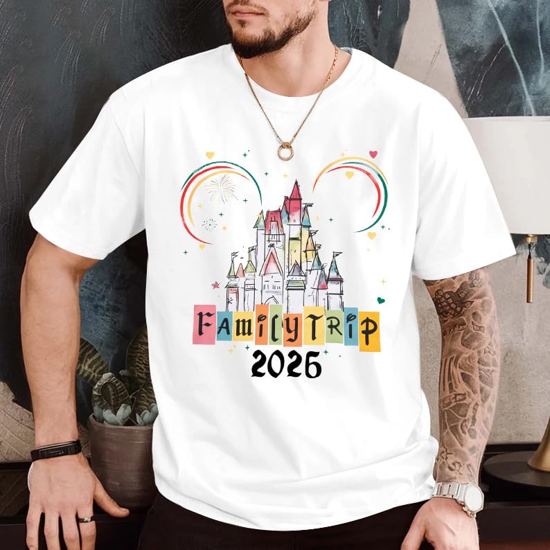 MYHALF Magical Family Shirts matching 2026 Vacation Family Matching Outfits Mom and Mini Cute Summer Trip Clothes - Image 2