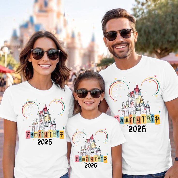 MYHALF Magical Family Shirts matching 2026 Vacation Family Matching Outfits Mom and Mini Cute Summer Trip Clothes - Image 3