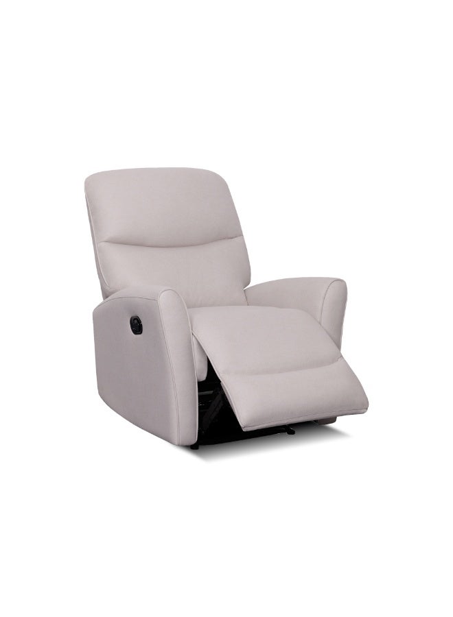 روتاي كرسي روتاي جريس اليدوي المتحرك بمقعد واحد | أريكة متحرك بمقعد واحد لغرفة المعيشة وراحة المنزل | وسادة فخمة، إمالة سلسة، وضمان لمدة عامين (بيج) - Image 1