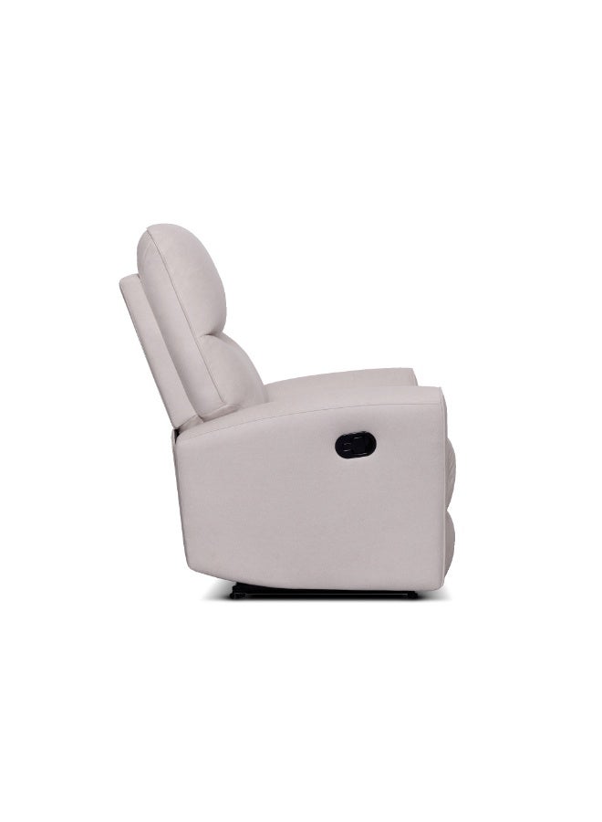 روتاي كرسي روتاي جريس اليدوي المتحرك بمقعد واحد | أريكة متحرك بمقعد واحد لغرفة المعيشة وراحة المنزل | وسادة فخمة، إمالة سلسة، وضمان لمدة عامين (بيج) - Image 5