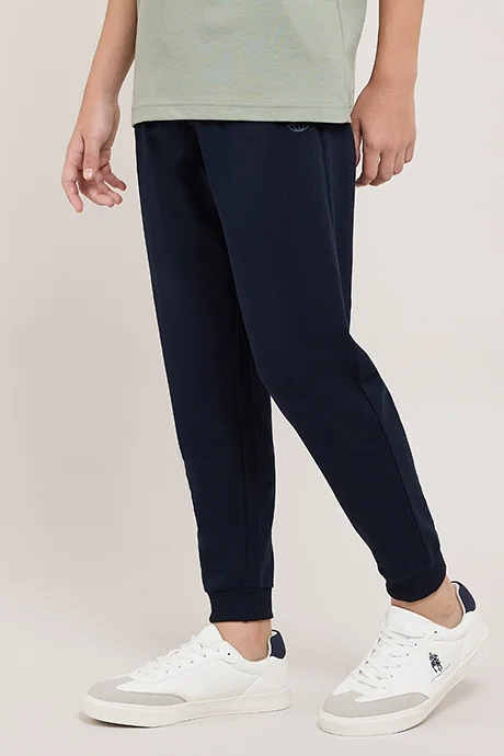 أر أند بي Solid Joggers with Drawstring Waist