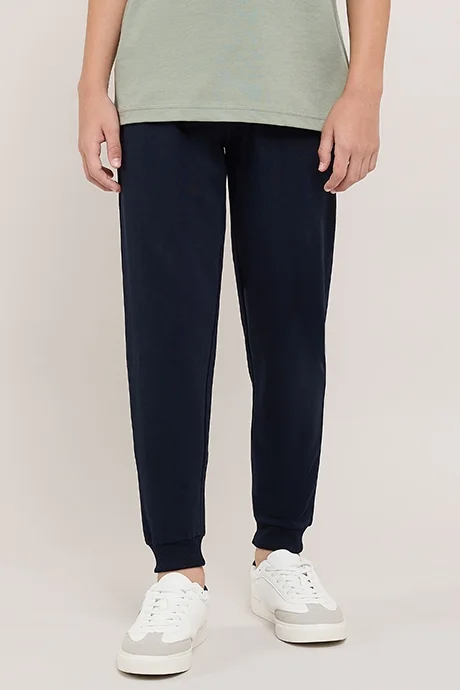 أر أند بي Solid Joggers with Drawstring Waist