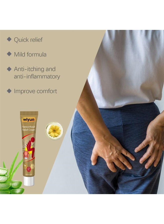 Culurfu Hemorrhoid Relief Ointment (20g) - Fast Soothing for Itching, Burning, and Swelling - Natural Herbal Formula - Portable Intimate Care for Men and Women - Image 4