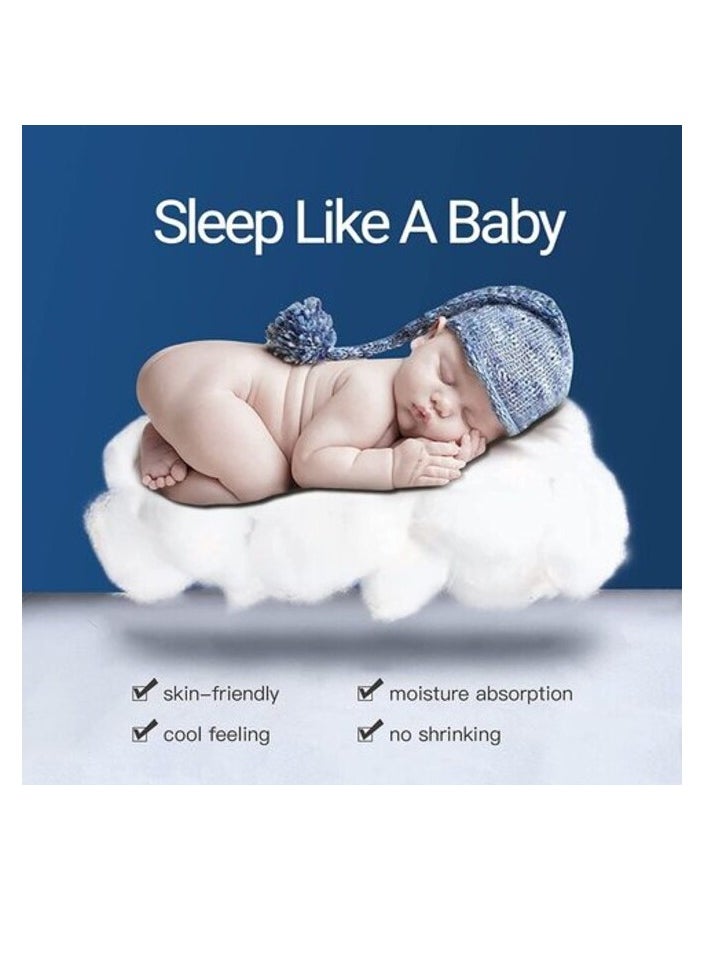 DEEP SLEEP Every Night Deep Sleep Mattress Topper Soft Comfort White 500 GSM (Dark Blue, Single Size - W 90 X L 200 Cm)  - Image 5