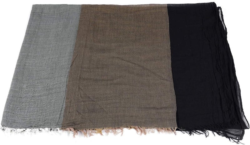 GERINLY Color Block Winter Scarf for Men Long Neck Wraps Shawl Urbanstyle Scarf Gift for Men - Image 5