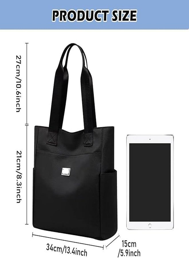 VishBin Lightweight Waterproof Nylon Shoulder Bag, Women's Large Capacity Top Handle Handbags, Nylon Tote Bag for Gym, Work, School - Image 2