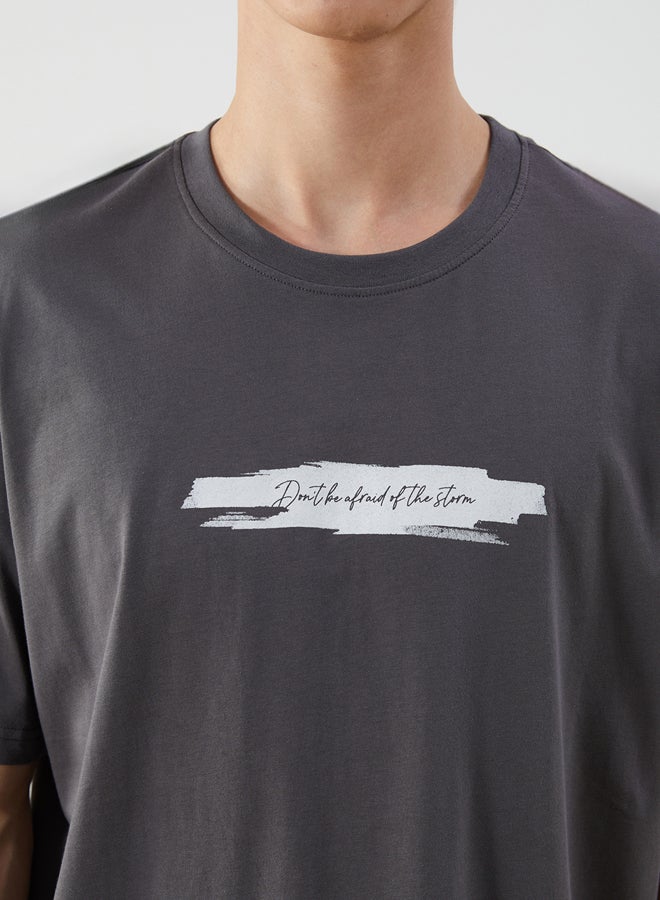 LC WAIKIKI Crew Neck Printed Jersey Men's T-Shirt - Image 3