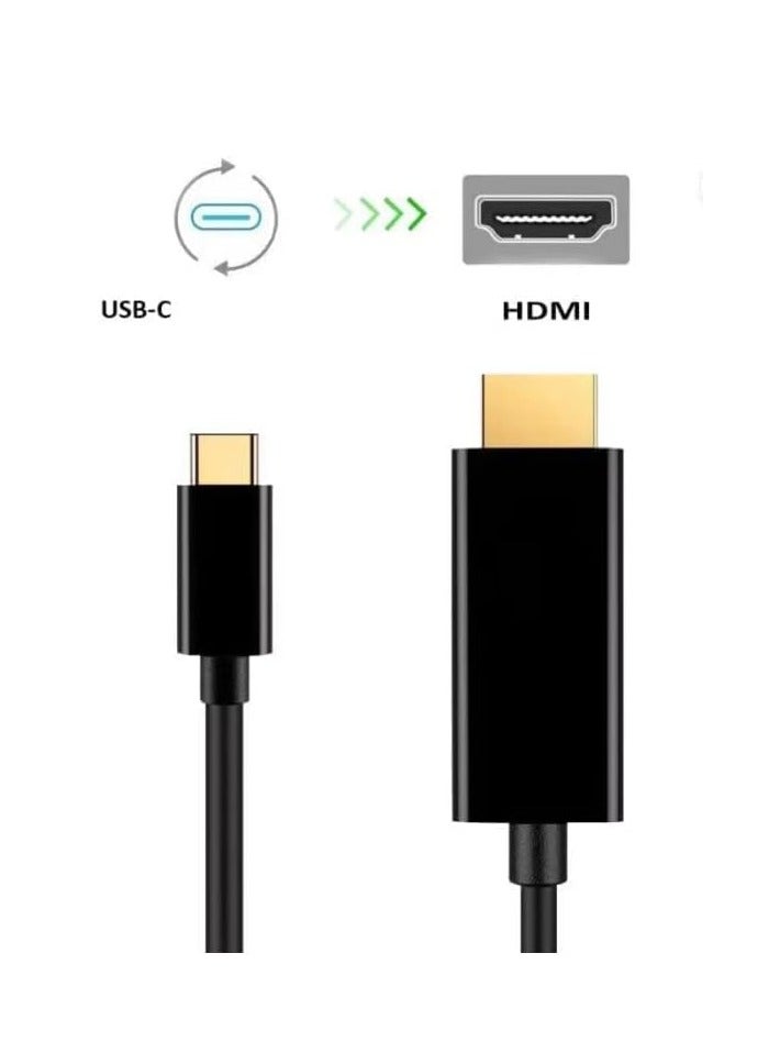 Keendex 4K Type-C to HDMI KX Adapter, 1.8 m long, Model 2451, Black - Image 2
