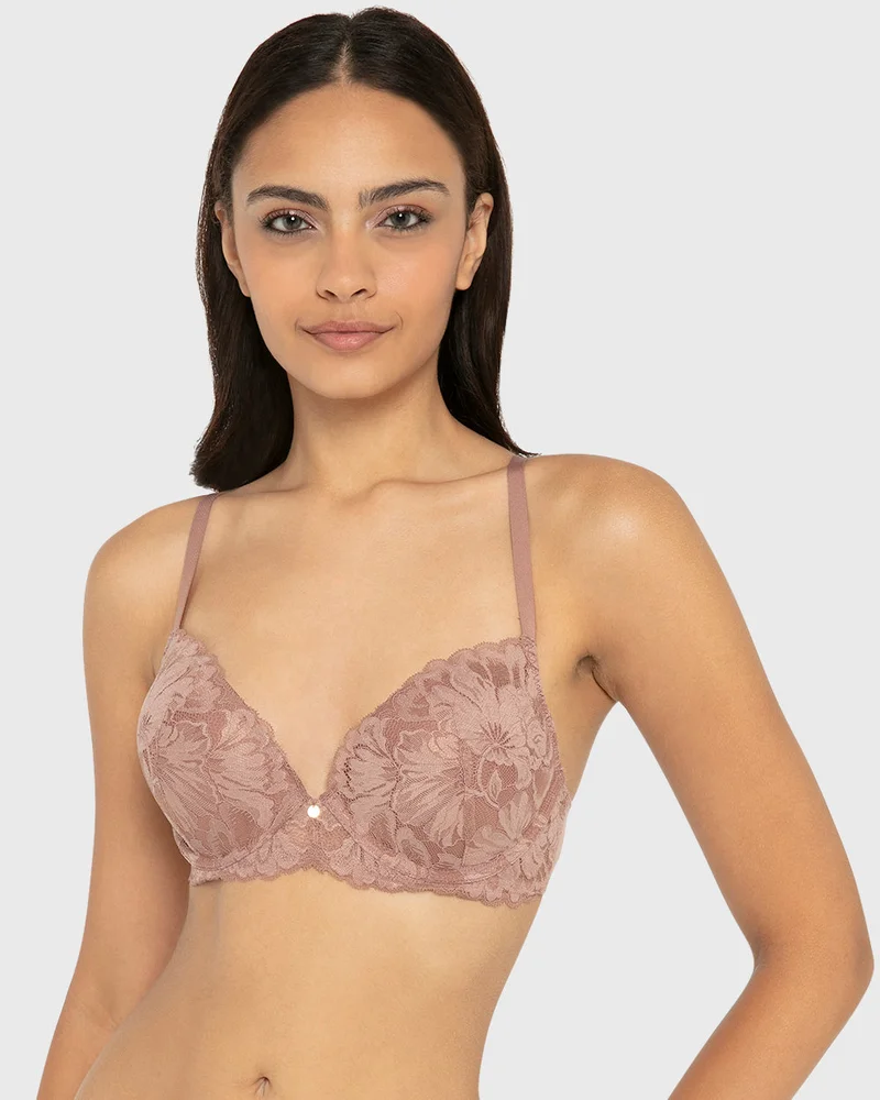 لا سينزا La Senza Double Push Up Wired Lace Bra