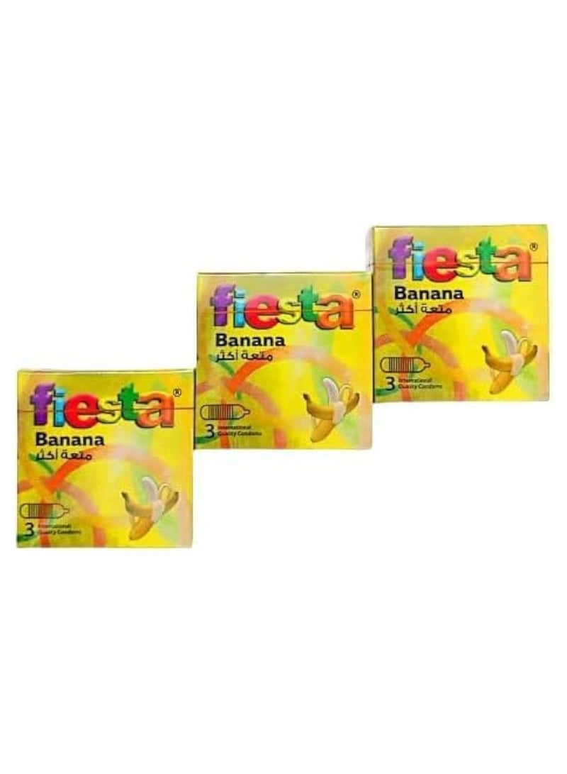 Offer of 3 Packs Banana - 3x3 condoms
