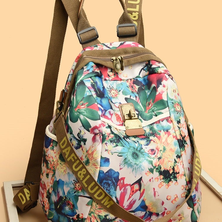 Western Style Lightweight Large Capacity Soft Leather Backpack For Women Fashion Women'S Backpack Oxford Cloth Travel School Bag For Women - Image 5