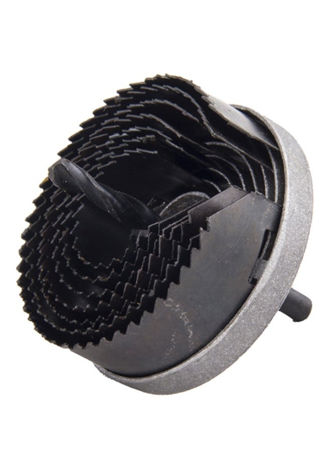 NIBEMINENT 7-Piece Hole Saw Set Black 2inch 