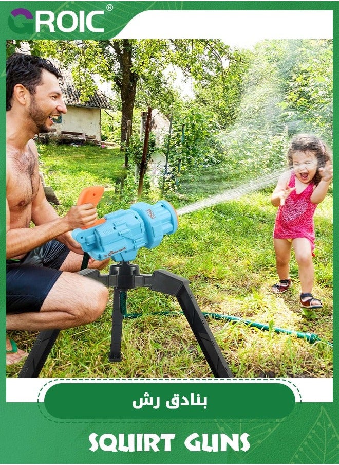 GROIC - Water Gun for Kids, Gatling Squirt Guns Kids Cannon Super Soaker Automatic High Powered Adults Fighting Summer Toys Outdoor Party - Image 1