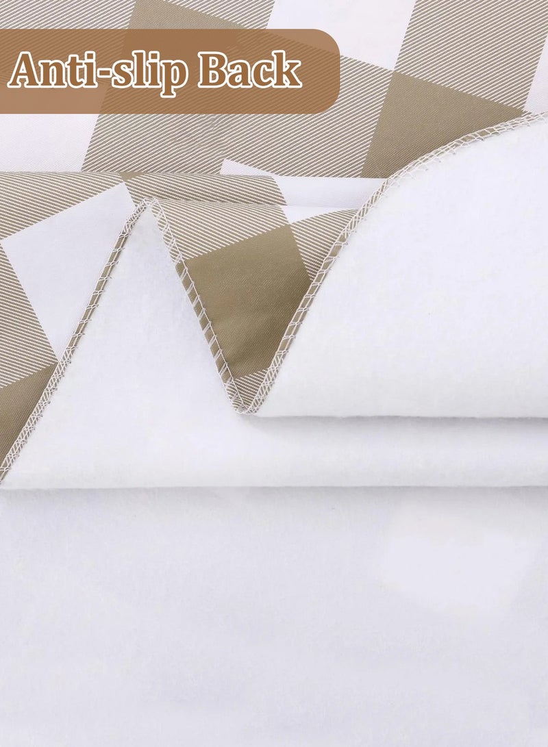 Gingham Tablecloth 140CM*200CM PVC Table Cover, Waterproof Table Cloth, Plastic Table Cloth Cover for Dining Tables Rectangular Table Protector - Image 4