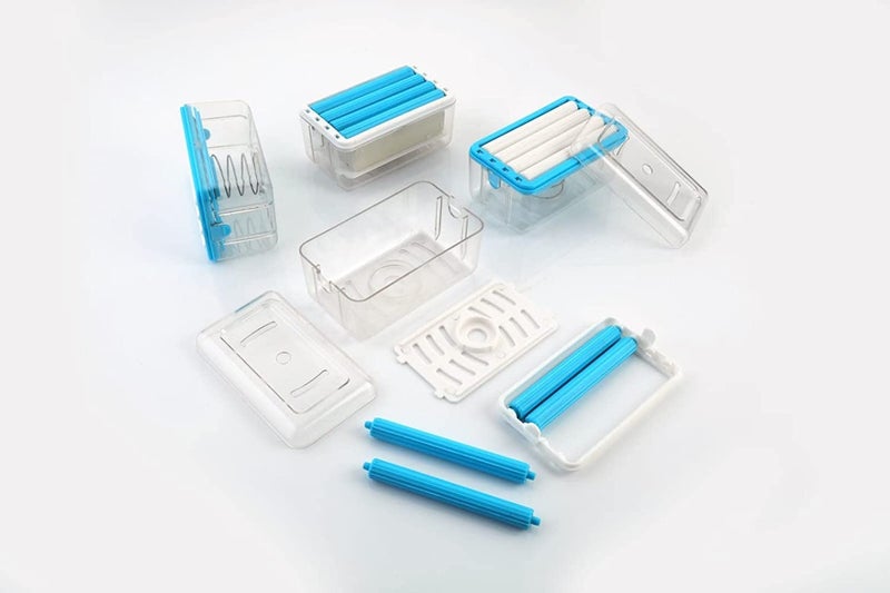 Ality Plastic Soap Roller Dispenser 2-In-1 Portable Soap Dish & Soap Dispenser With Roller, Multifunctional Soap Holder Foaming Soap Bar Box - Image 3