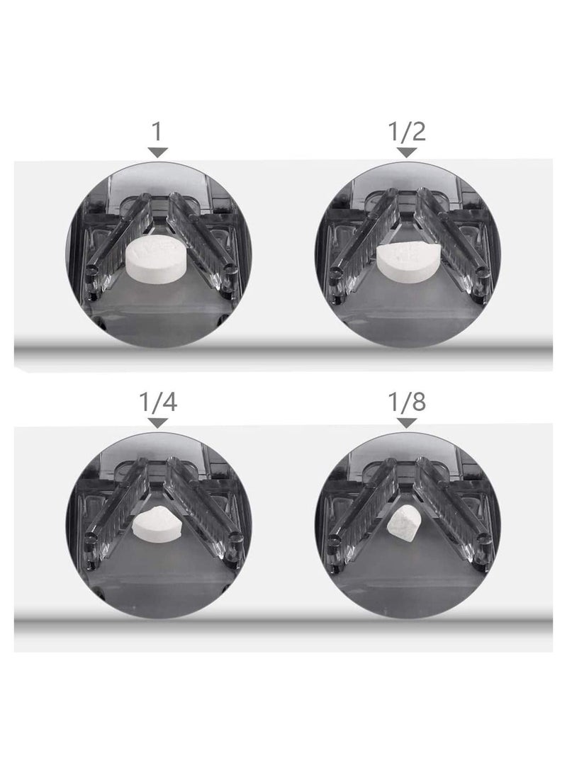 سيوسي مقسم حبوب الدواء مع شفرة وحجرة تخزين (أسود) - Image 5