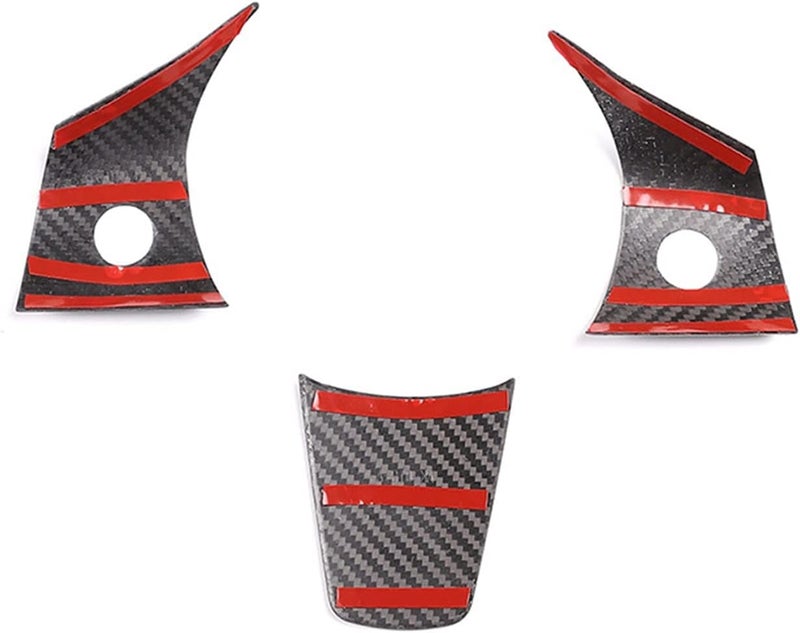 Wivplex Carbon Fiber Steering Wheel Cover Trims for Tesla Model 3 - Image 2