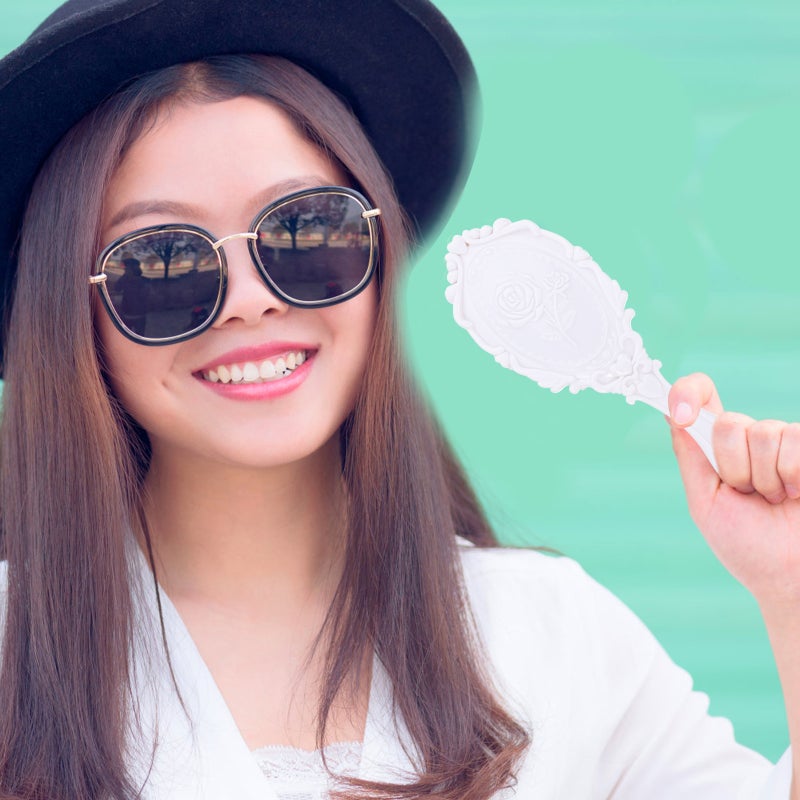 💄 طقم سفر محمول مرآة ومشط لتصفيف الشعر تصميم متين للاستخدام اليومي - Image 2