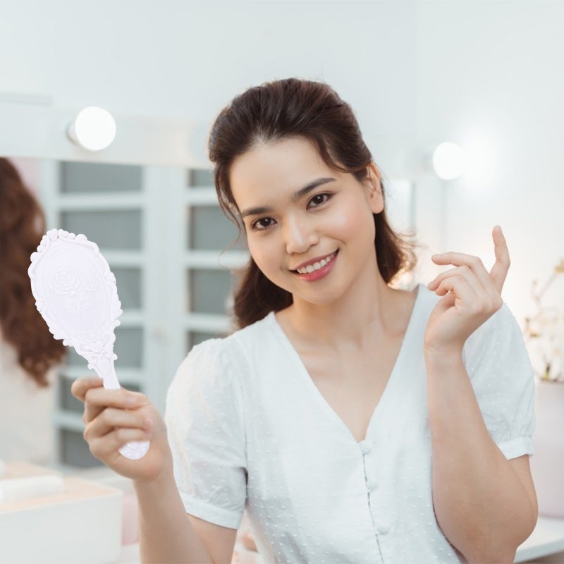 💄 طقم سفر محمول مرآة ومشط لتصفيف الشعر تصميم متين للاستخدام اليومي - Image 4