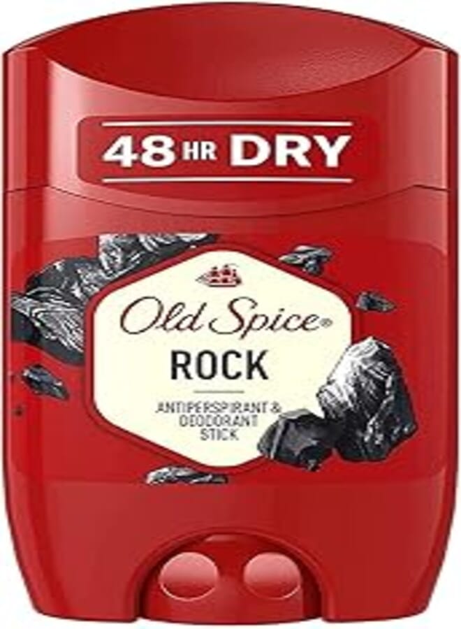 Old Spice مزيل العرق Old Spice Rock Stick للرجال، مضاد للتعرق، برائحة تدوم طويلاً، 50 مل