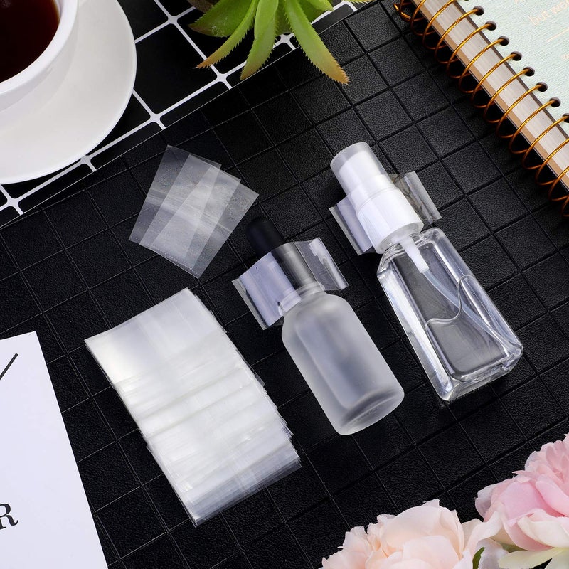 Outus 500 Pcs Shrink Wrap Perforated for Bottles Heat Shrink Bottle Seals (Clear) - Image 5
