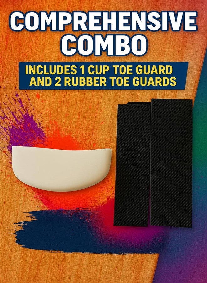 Nextage Ultimate Cricket Bat Toe Guard Combo: Cap 1 Pc + Rubber Guards 2 Pc - Image 3