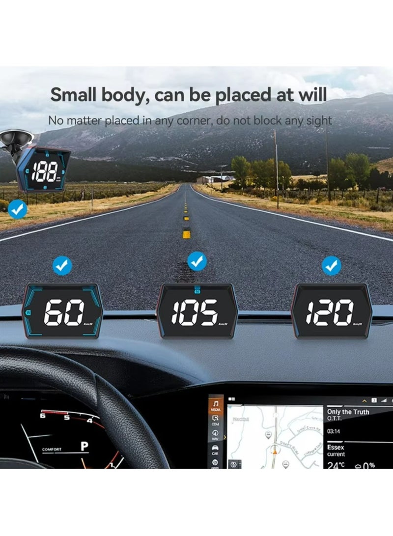 Generic Car Digital Speedometer Head-Up Display Universal Big Font Overspeed Alarm For All Car Electronic Accessories  - Image 2
