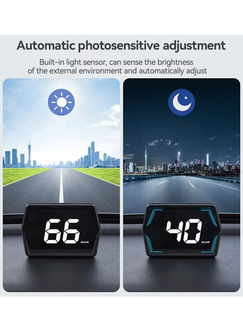 Generic Car Digital Speedometer Head-Up Display Universal Big Font Overspeed Alarm For All Car Electronic Accessories  - Image 3