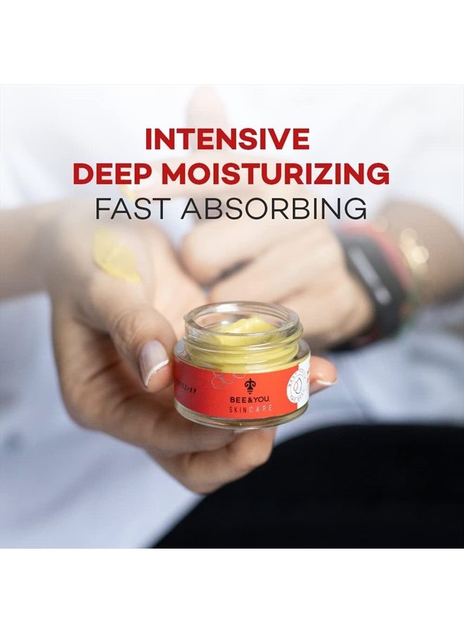 BEE & YOU BEE and YOU Intensive Moisturizing Repair Cream for Face, and Body with Royal Jelly, Mineral Zinc Oxide, Shea Butter, Vitamin B5, Vitamin E, Raw Honey and Bee Propolis, 0.51 fl. oz - Image 4