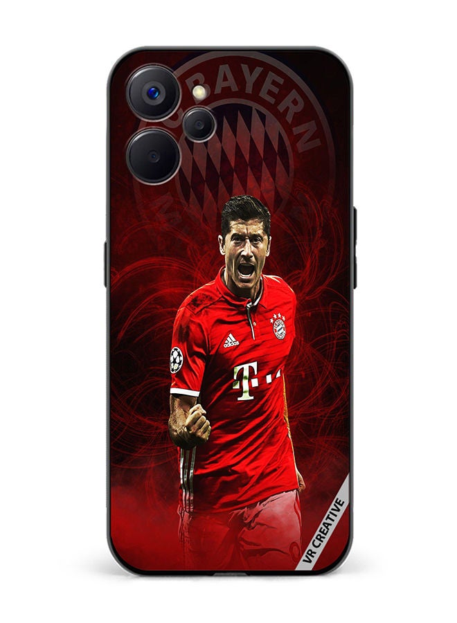 VR CREATIVE Protective Case Cover For Realme 10 5G Lewandowski Design Multicolour - Image 1