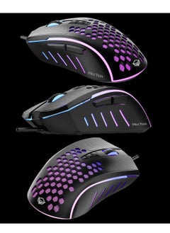 Meetion MT-GM015 RGB Gaming Mouse 6400 DPI Laser Sensor Tracking Gaming Mouse Programmable Customized RGB Light Matte Soft-Touch Plastic Gaming Mouse  - Image 5