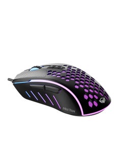 Meetion MT-GM015 RGB Gaming Mouse 6400 DPI Laser Sensor Tracking Gaming Mouse Programmable Customized RGB Light Matte Soft-Touch Plastic Gaming Mouse  - Image 4