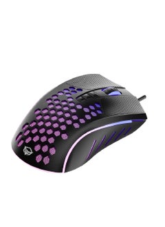 Meetion MT-GM015 RGB Gaming Mouse 6400 DPI Laser Sensor Tracking Gaming Mouse Programmable Customized RGB Light Matte Soft-Touch Plastic Gaming Mouse  - Image 3