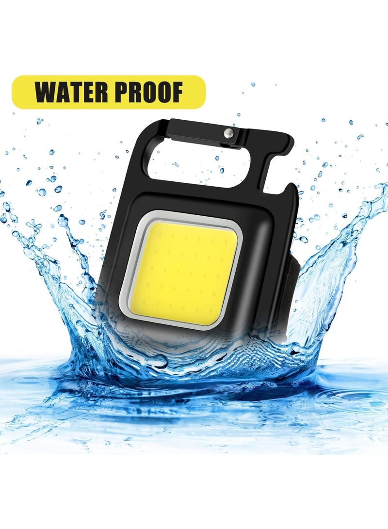Cobest Keychain Flashlight, 1500 Lumens Bright Rechargeable Keychain, 6 Light Modes, Magnetic Keychain Flashlights Pocket Keychain Light with Bracket and Screwdriver, for Camping and Hiking - Image 2