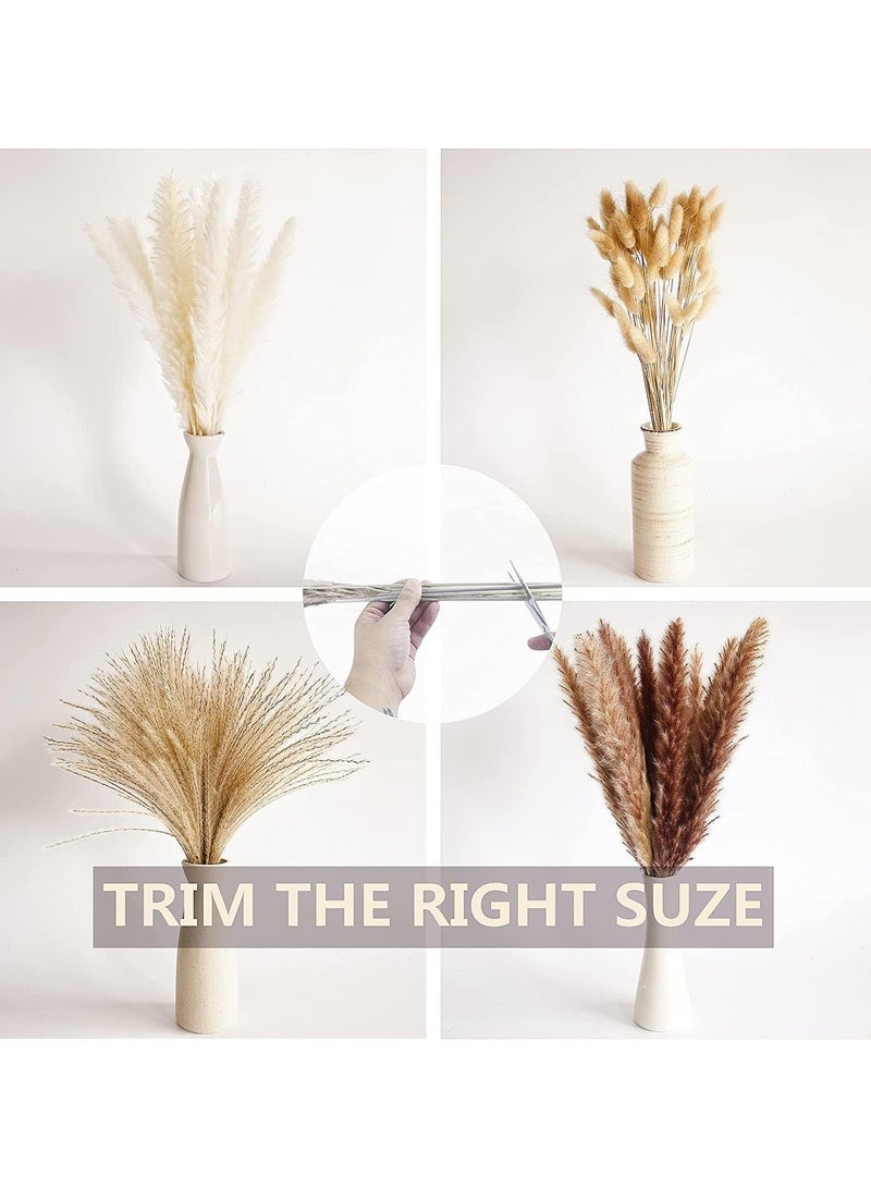 LEDIN 100 PCS Boho Pampas Grass, Naturally Dried Pompas, Pampas Grass Decor for Wedding , Boho Party Decorations, Table Decor (100 PCS)  - Image 4