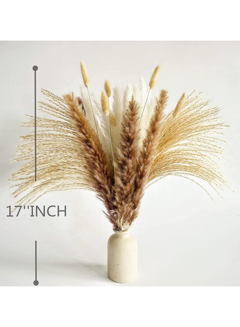LEDIN 100 PCS Boho Pampas Grass, Naturally Dried Pompas, Pampas Grass Decor for Wedding , Boho Party Decorations, Table Decor (100 PCS)  - Image 5