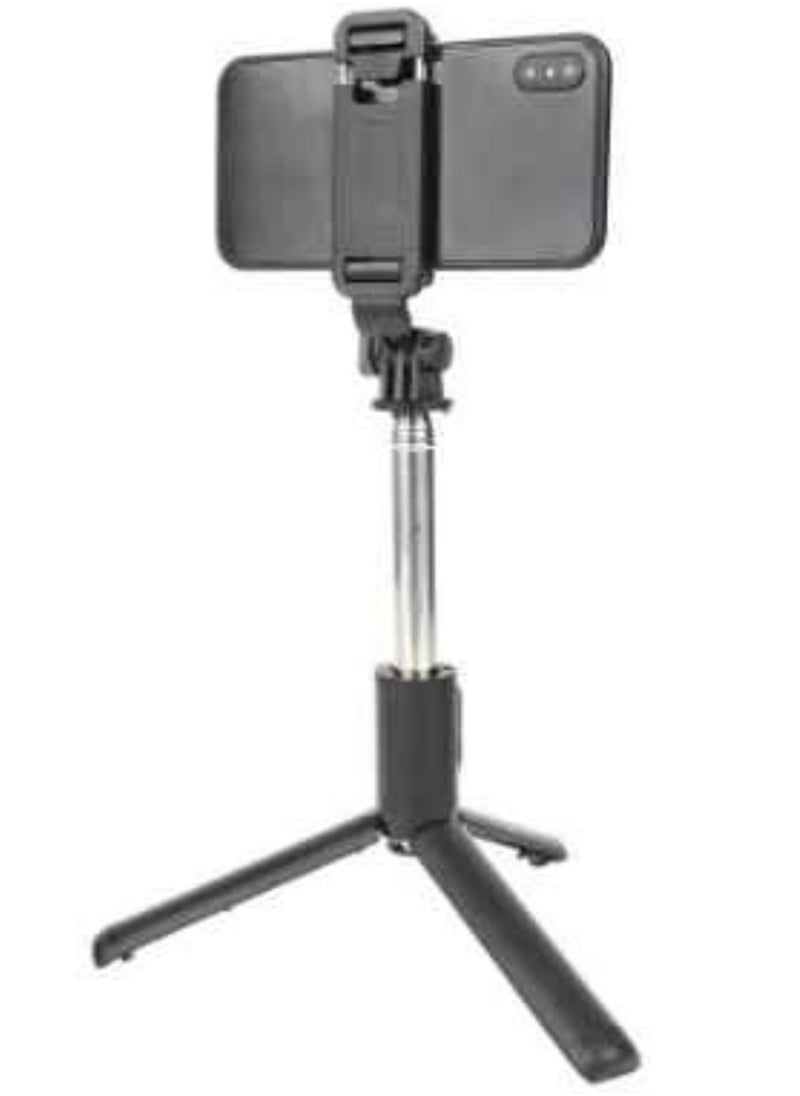 ELTRAZONE - Q01 Extendable Selfie Stick Tripod Bluetooth Remote and Fill Light Phone Recording - Image 1
