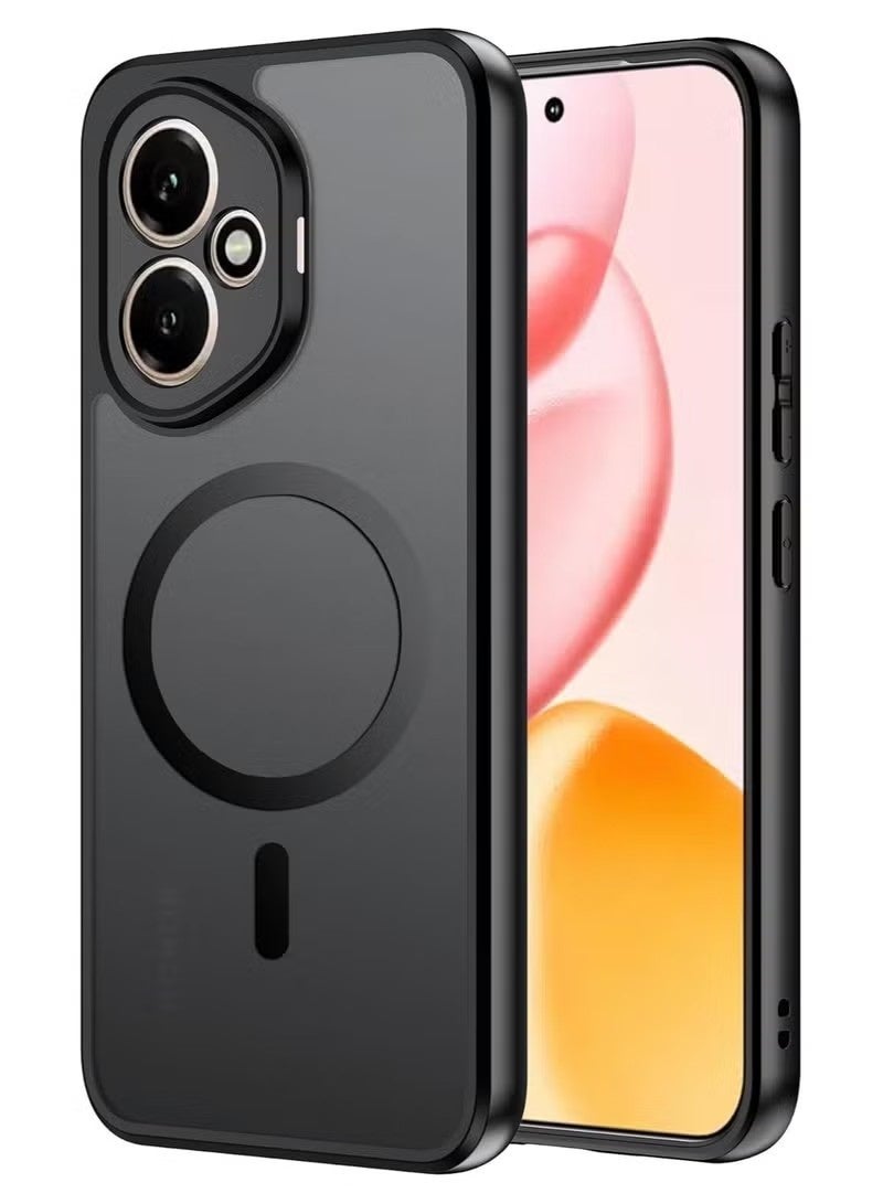 جراب هاتف مغناطيسي لهاتف Honor 400 5G، غطاء خلفي شفاف غير لامع لحماية الهاتف، غطاء نحيف - Image 1