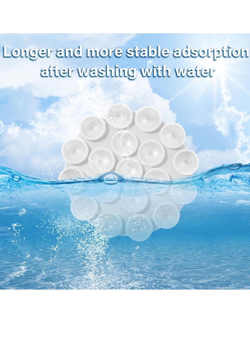 Silicone Suction Cup Phone Case Mount Double Sided, Phone Accessories Hands-Free Strong Grip Holder for Selfies and Videos, Silicon Phone Stand for iPhone and Android (White) - Image 3