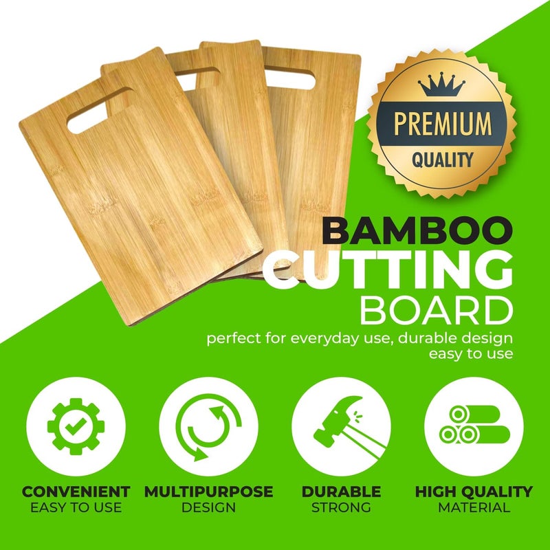 Ven-Trap Bamboo Cutting Board | For Customized, Personalized Engraving Purpose | Premium Bamboo Board (Rectangular 12" X 9") - Image 5