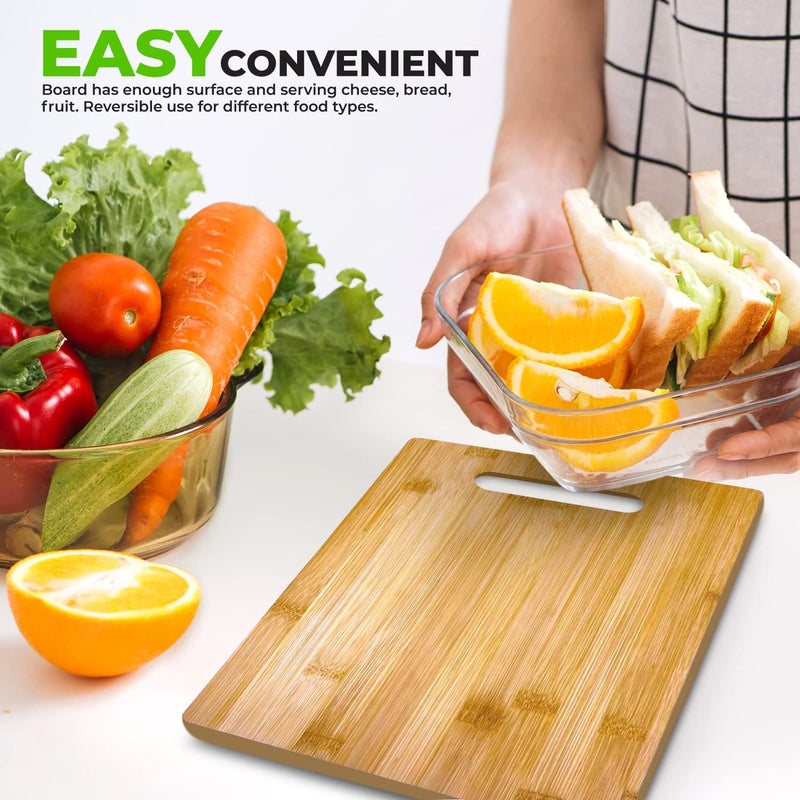 Ven-Trap Bamboo Cutting Board | For Customized, Personalized Engraving Purpose | Premium Bamboo Board (Rectangular 12" X 9") - Image 3