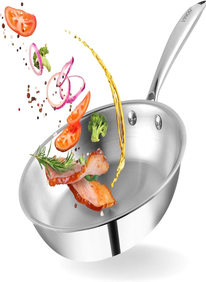VINOD مقلاة فينود بلاتينيوم ثلاثية الطبقات من الفولاذ المقاوم للصدأ 24 سم - Image 1