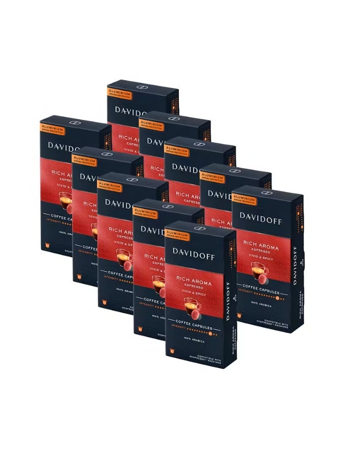دافيدوف ريتش أروما ١٠ × ١٠ = ١٠٠ كبسولة